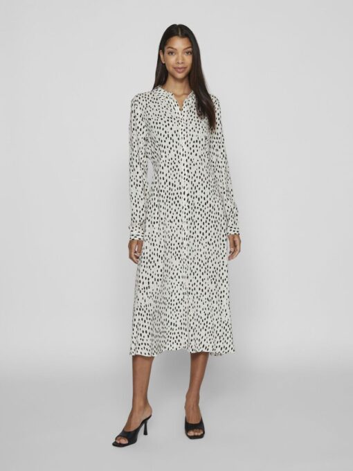 Vila Paya Long Shirt Dress Egret