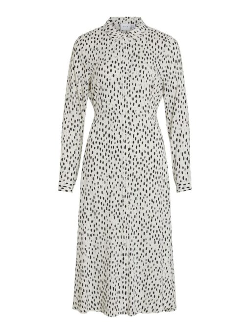 Vila Paya Long Shirt Dress Egret