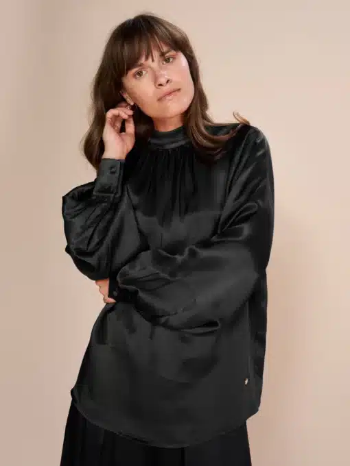 Mos Mosh Sille Glossi Blouse Black