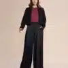 Mos Mosh Thea Glossi Pant Black