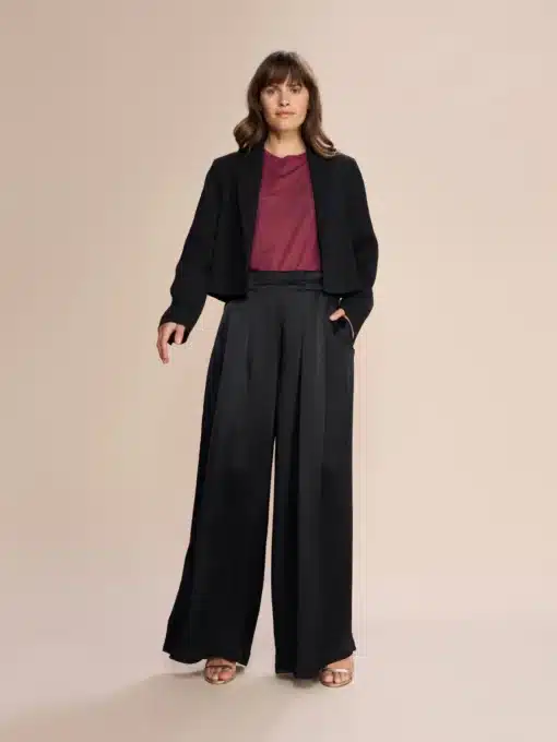 Mos Mosh Thea Glossi Pant Black