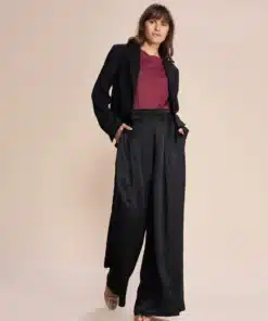 Mos Mosh Thea Glossi Pant Black