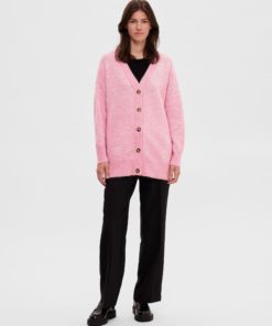 Selected Femme Maline Knit Cardigan Moonlite Mauve