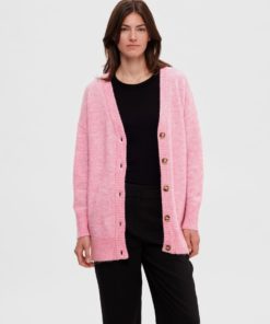 Selected Femme Maline Knit Cardigan Moonlite Mauve