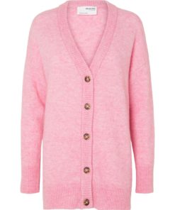 Selected Femme Maline Knit Cardigan Moonlite Mauve