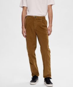 Selected Homme Slimtape Ron Corduroy Pants Breen