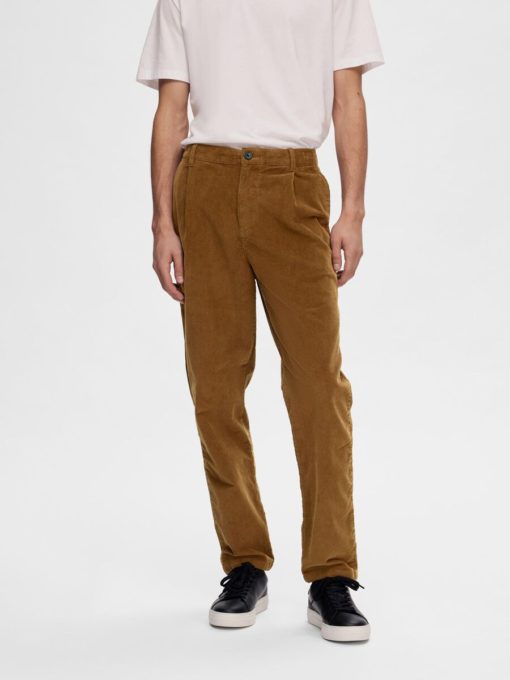 Selected Homme Slimtape Ron Corduroy Pants Breen