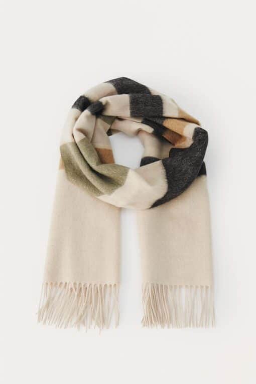 Part Two Kita Scarf Neutral Stripe
