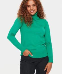 Saint Tropez Milasz Rollneck Pullover Verdant Green Melange