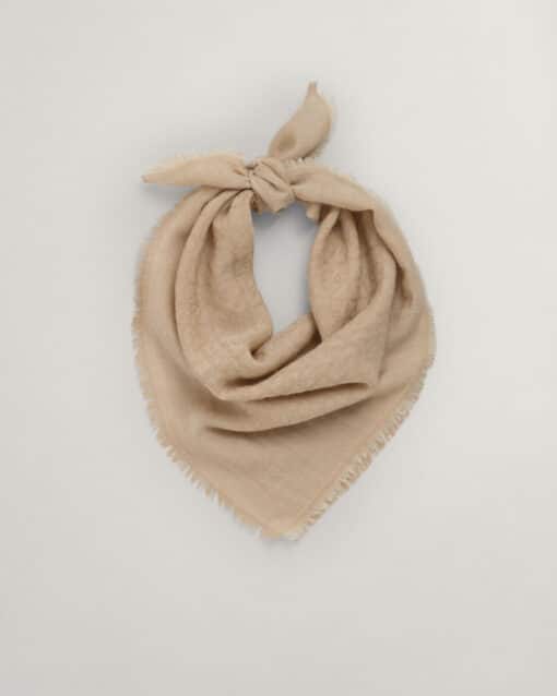 Gant Woman G Pattern Lightweight Woven Scarf Cream