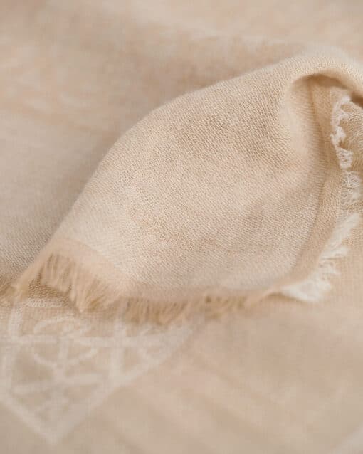 Gant Woman G Pattern Lightweight Woven Scarf Cream