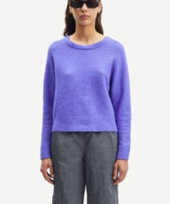Samsoe & Samsoe Nor O-neck Short Simple Purple