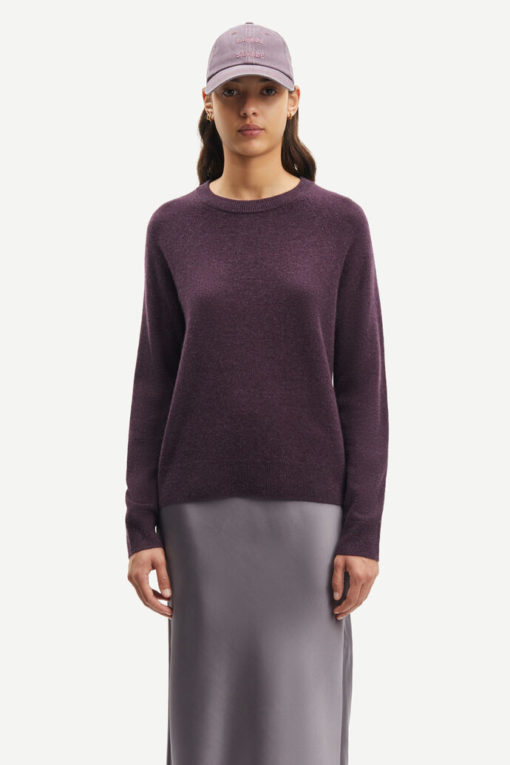 Samsøe Samsøe Boston O-Neck Plum Perfect