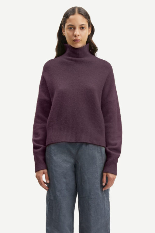 Samsøe Samsøe Nola T-Neck Plum Perfect