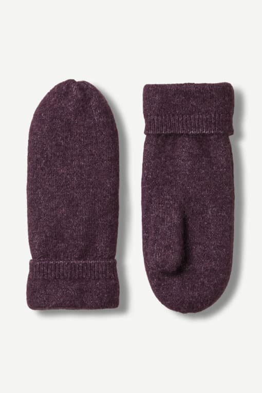 Samsøe Samsøe Nor Mittens Plum Perfect