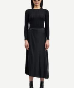 Samsoe & Samsoe Viktoria Bias Skirt Black