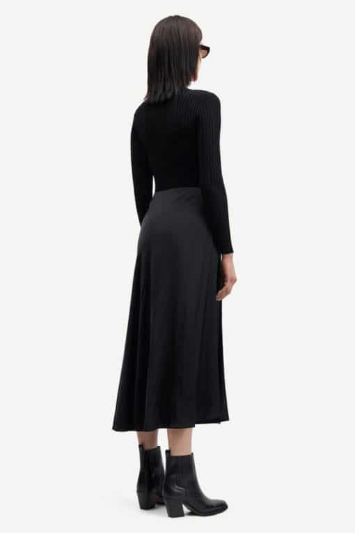 Samsoe & Samsoe Viktoria Bias Skirt Black