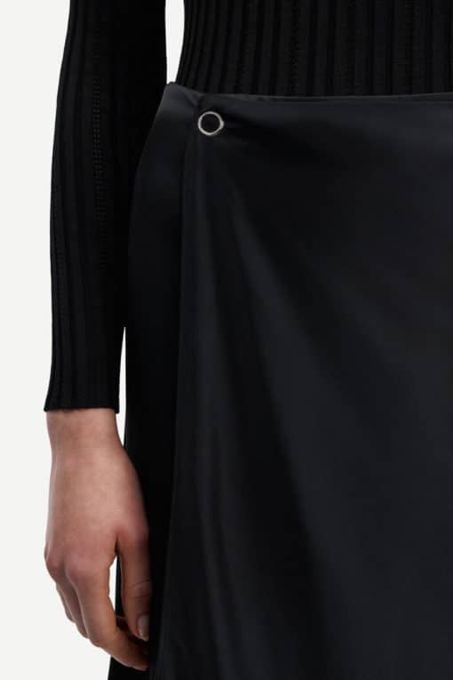 Samsoe & Samsoe Viktoria Bias Skirt Black