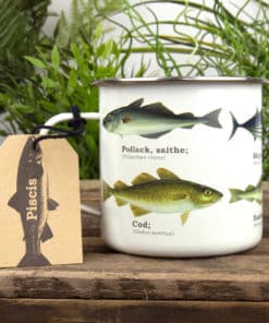 Enamel Mug Multi Fish