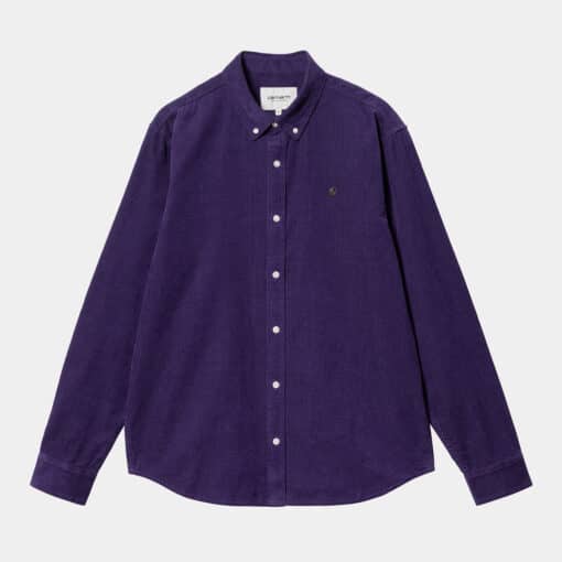 Carhartt WIP L/S Madison Cord Shirt Tyrian