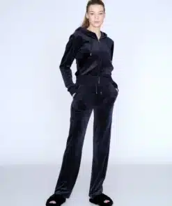 Juicy Couture Classic Velour Del Ray Pocket Pant Night Sky