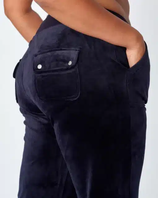 Juicy Couture Classic Velour Del Ray Pocket Pant Night Sky