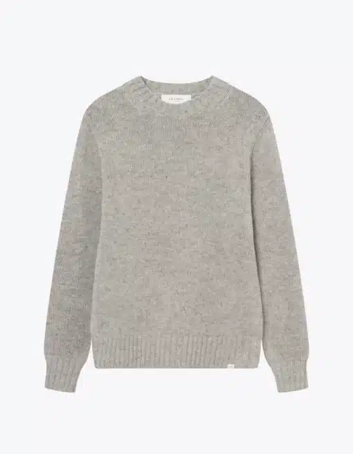 Les Deux Gary Fleck Wool Roundneck Grey Melange