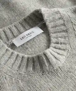 Les Deux Gary Fleck Wool Roundneck Grey Melange