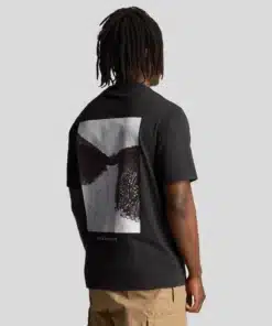 Lyle & Scott Ski Slope Graphic T-Shirt Black Ice