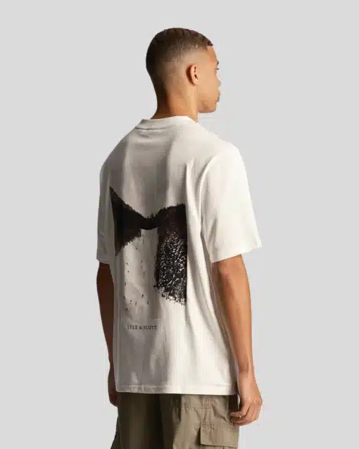 Lyle & Scott Ski Slope Graphic T-Shirt White Out