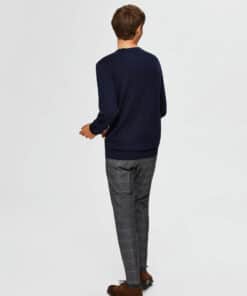 Selected Homme Berg Crew Neck Navy Blazer