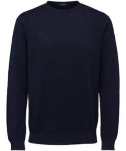 Selected Homme Berg Crew Neck Navy Blazer