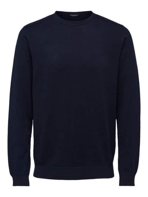 Selected Homme Berg Crew Neck Navy Blazer