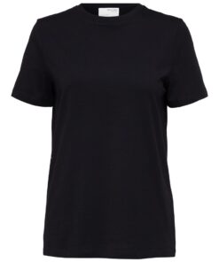 Selected Femme Myessential O-Neck Tee Black
