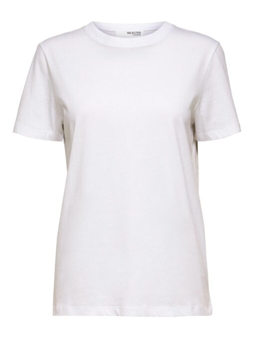 Selected Femme Myessential O-Neck Tee White
