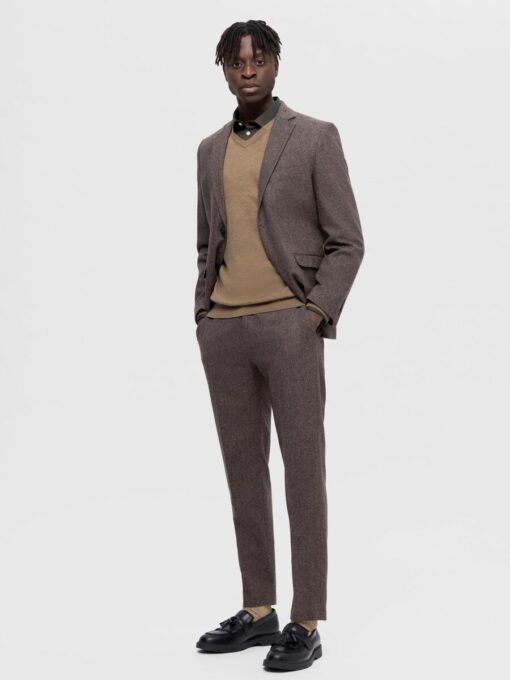 Selected Homme Berg V-Neck Knit Teak
