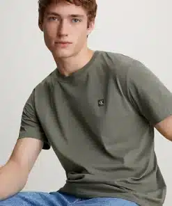 Calvin Klein Cotton Badge T-Shirt Dusty Olive