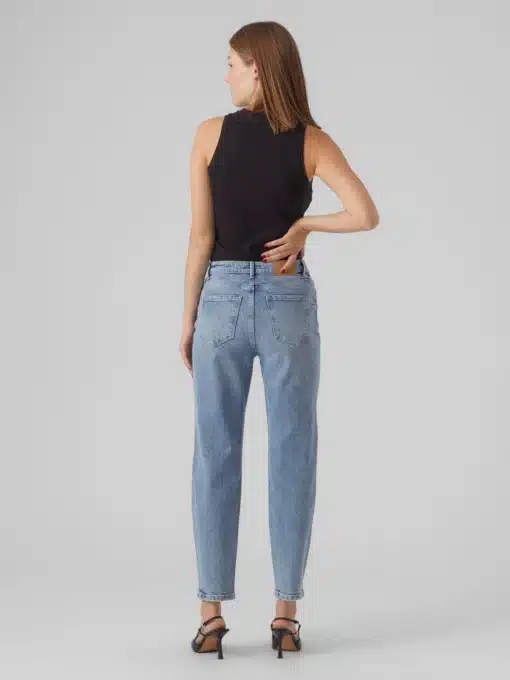 Vero Moda Linda High Rise Mom Jeans Blue