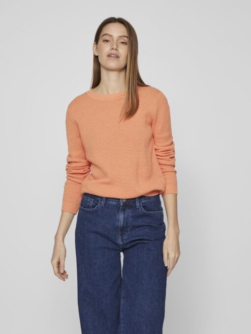 Vila Dalo O-neck Knit Shell Coral