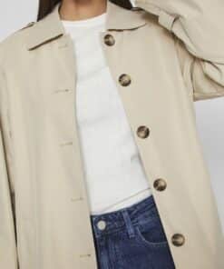 Vila Balinja Long Jacket Feather Gray