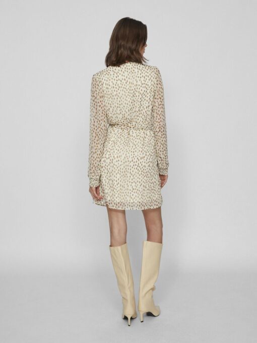 Vila Falia Smock V-Neck Dress Birch