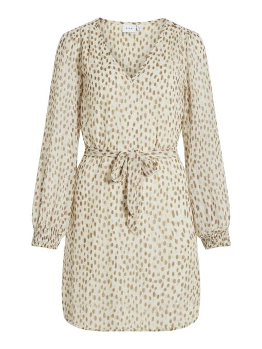 Vila Falia Smock V-Neck Dress Birch