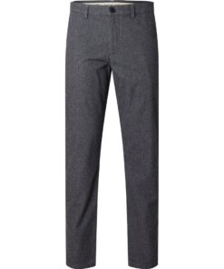Selected Homme Slim Miles Brushed Pants Dark Grey