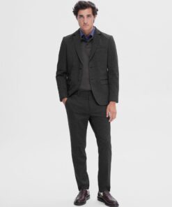 Selected Homme Aitor Jersey Blazer Dark Grey Melange