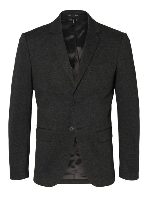 Selected Homme Aitor Jersey Blazer Dark Grey Melange