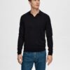 Selected Homme Town Knit Open Polo Sky Captain
