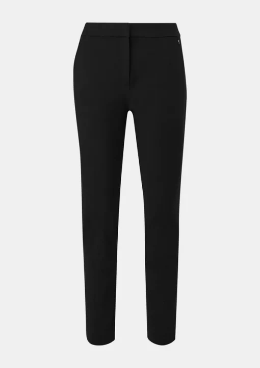 Comma, Slim Fit Trousers Black