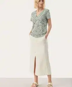 Part Two Gesinas T-Shirt Vetiver Mini Flower Print