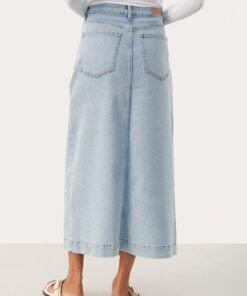 Part Two Caliah Skirt Light Blue Denim