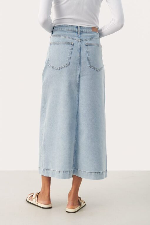 Part Two Caliah Skirt Light Blue Denim
